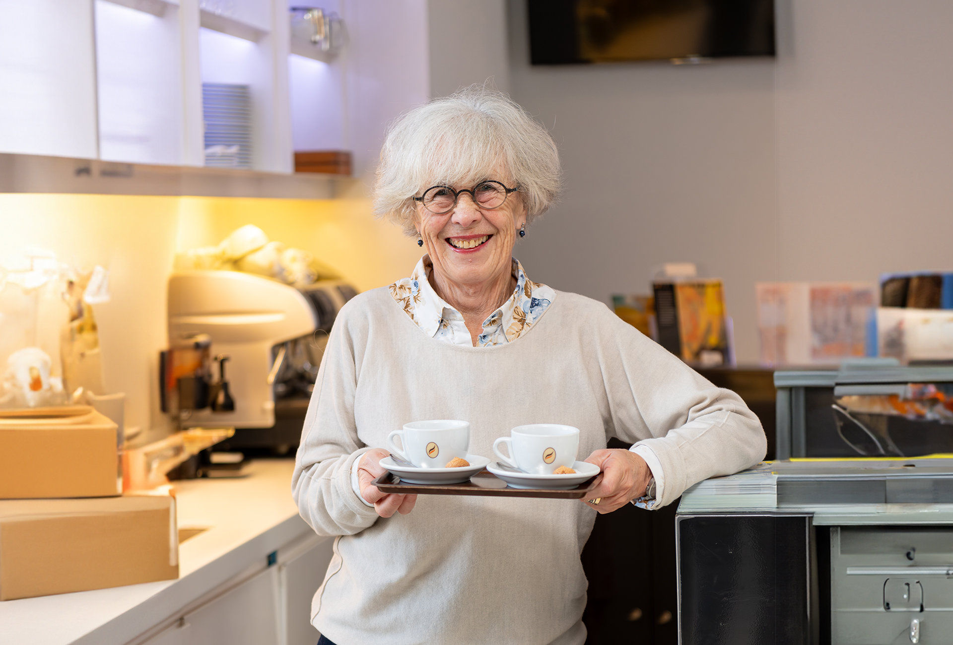 Baliemedewerker bij Museum Flehite