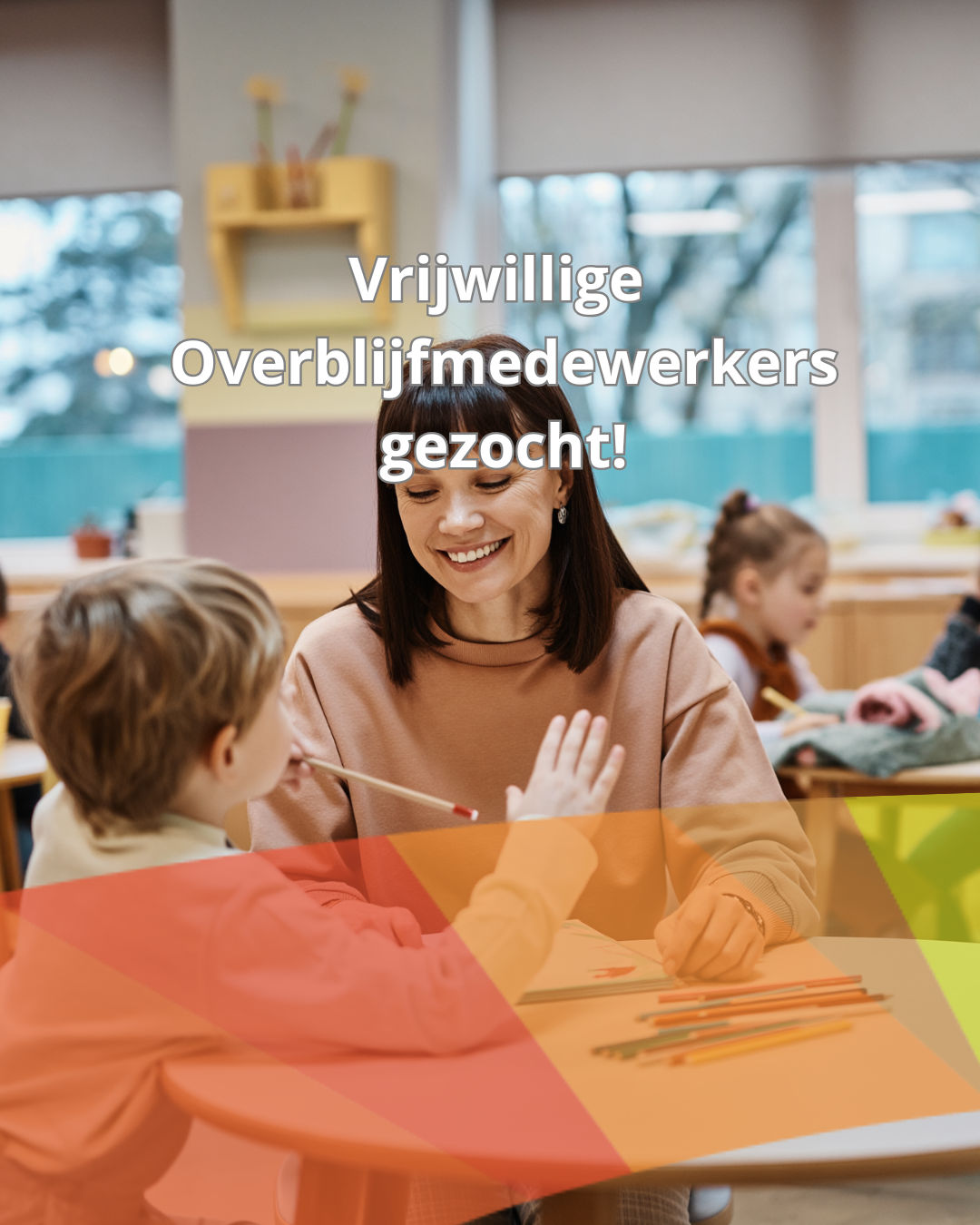 Vrijwillige Overblijfmedewerkers gezocht!