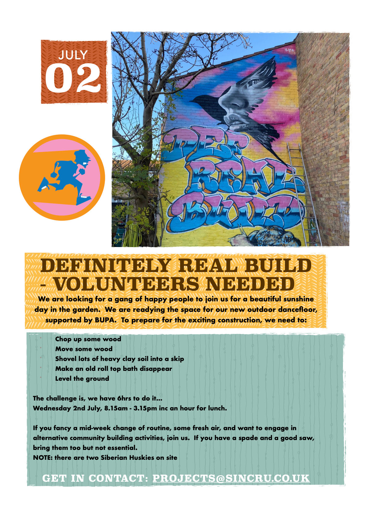 Definitely Real Build Volunteer Day