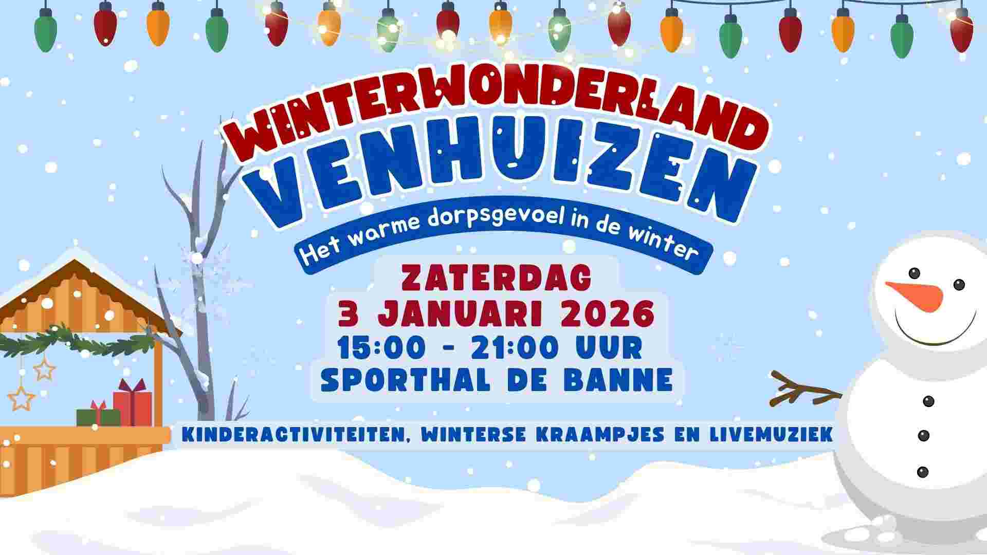 Wil jij ons helpen met Winterwonderland Venhuizen?
