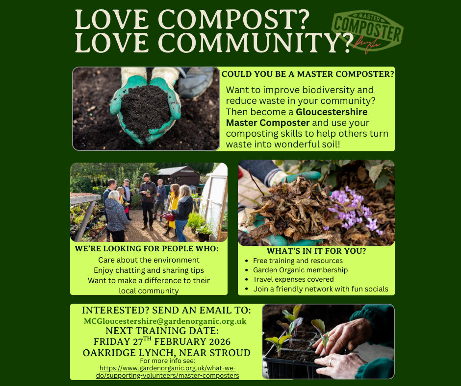 Enthusiastic composters needed to promote composting to local people