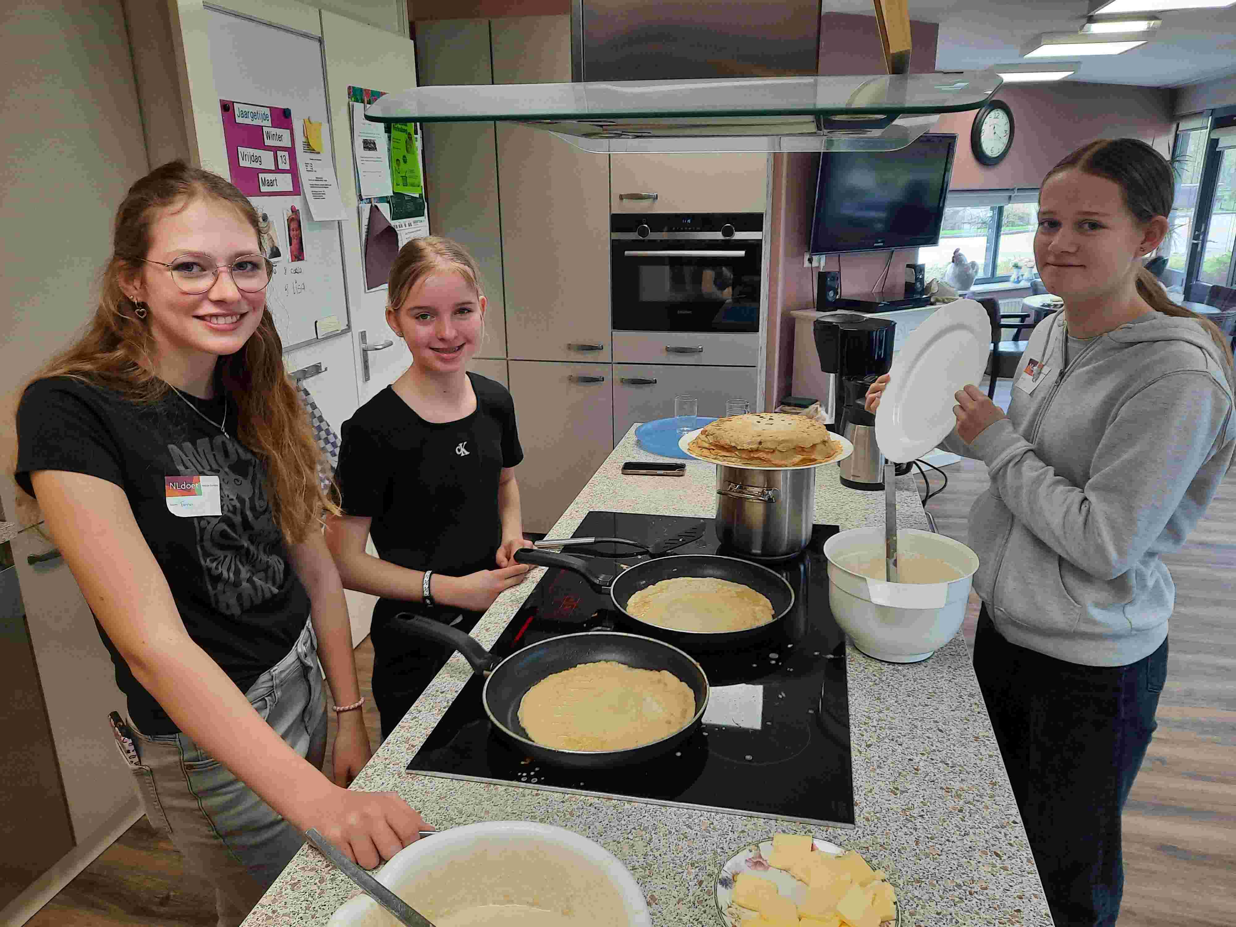 Samen koken in een restaurant