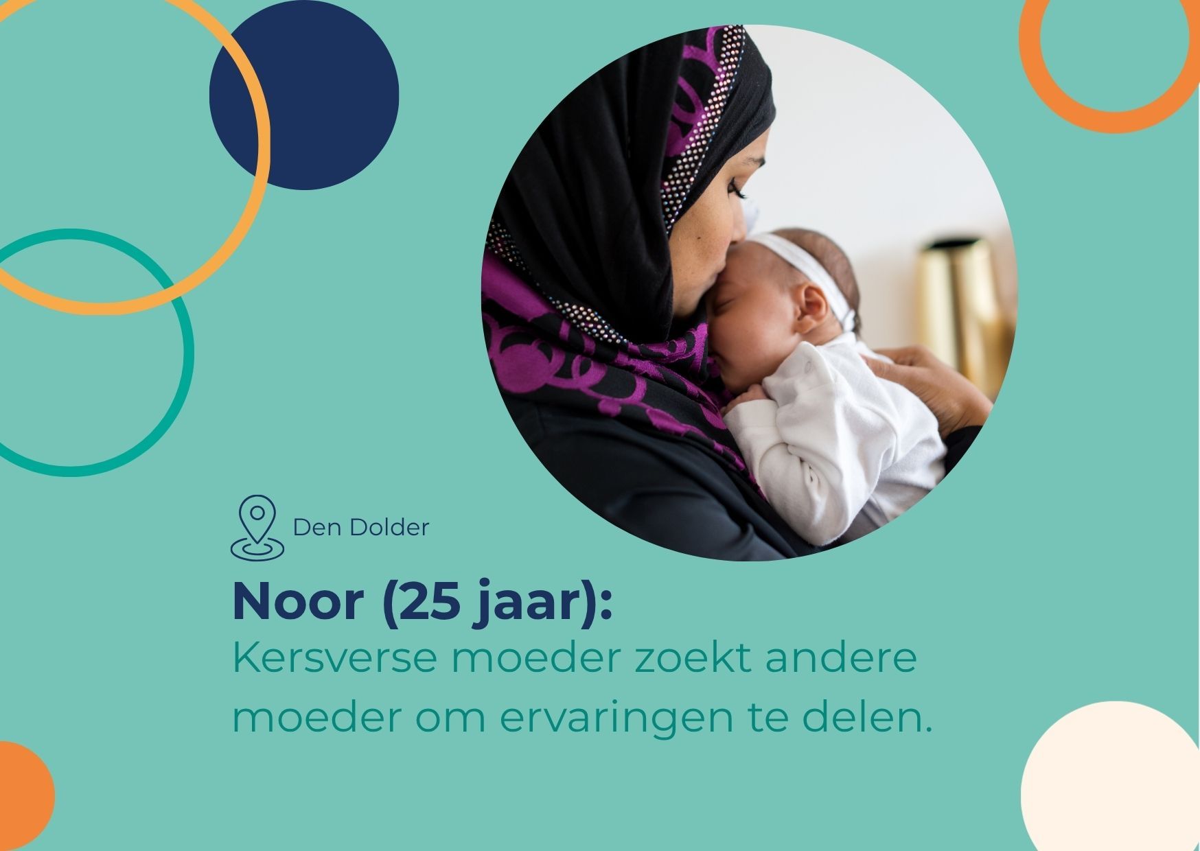 Kersverse moeder zoekt andere moeder met wat meer ervaring. 