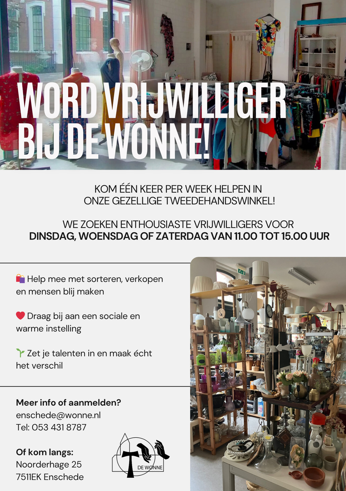 word vrijwilliger bij de Wonne