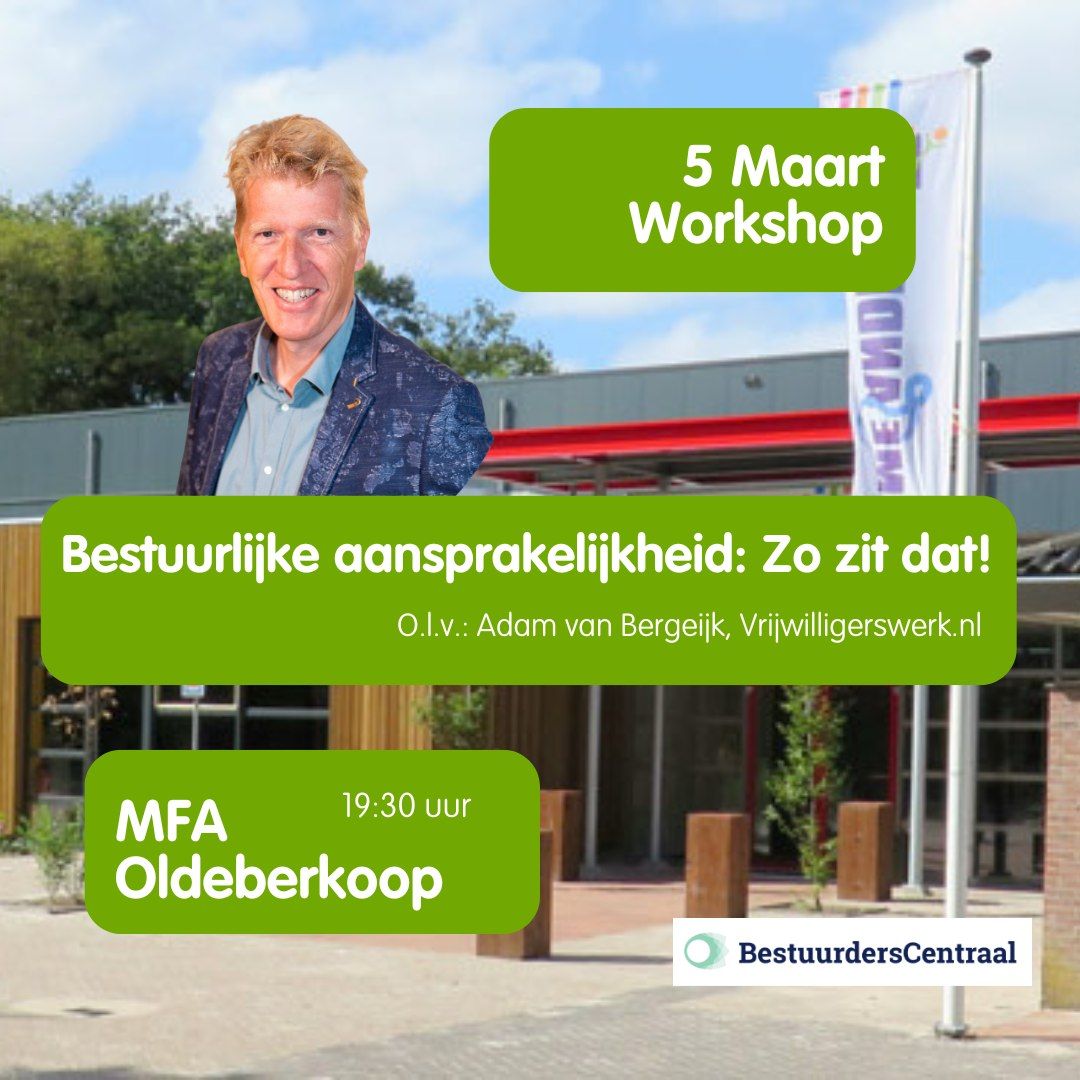 Workshop Bestuurlijke aansprakelijkheid in Mejander Olderbekoop