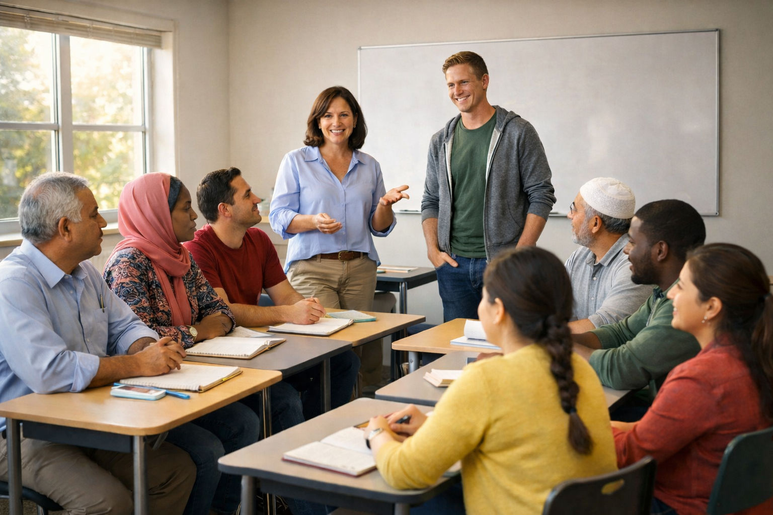 Helpen bij taallessen aan anderstaligen