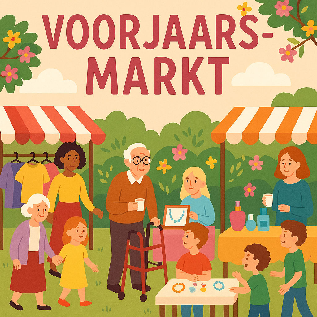 Voorjaarsmarkt 7 mei bij AxionContinu locatie 't Huis aan de Vecht Utrecht.
