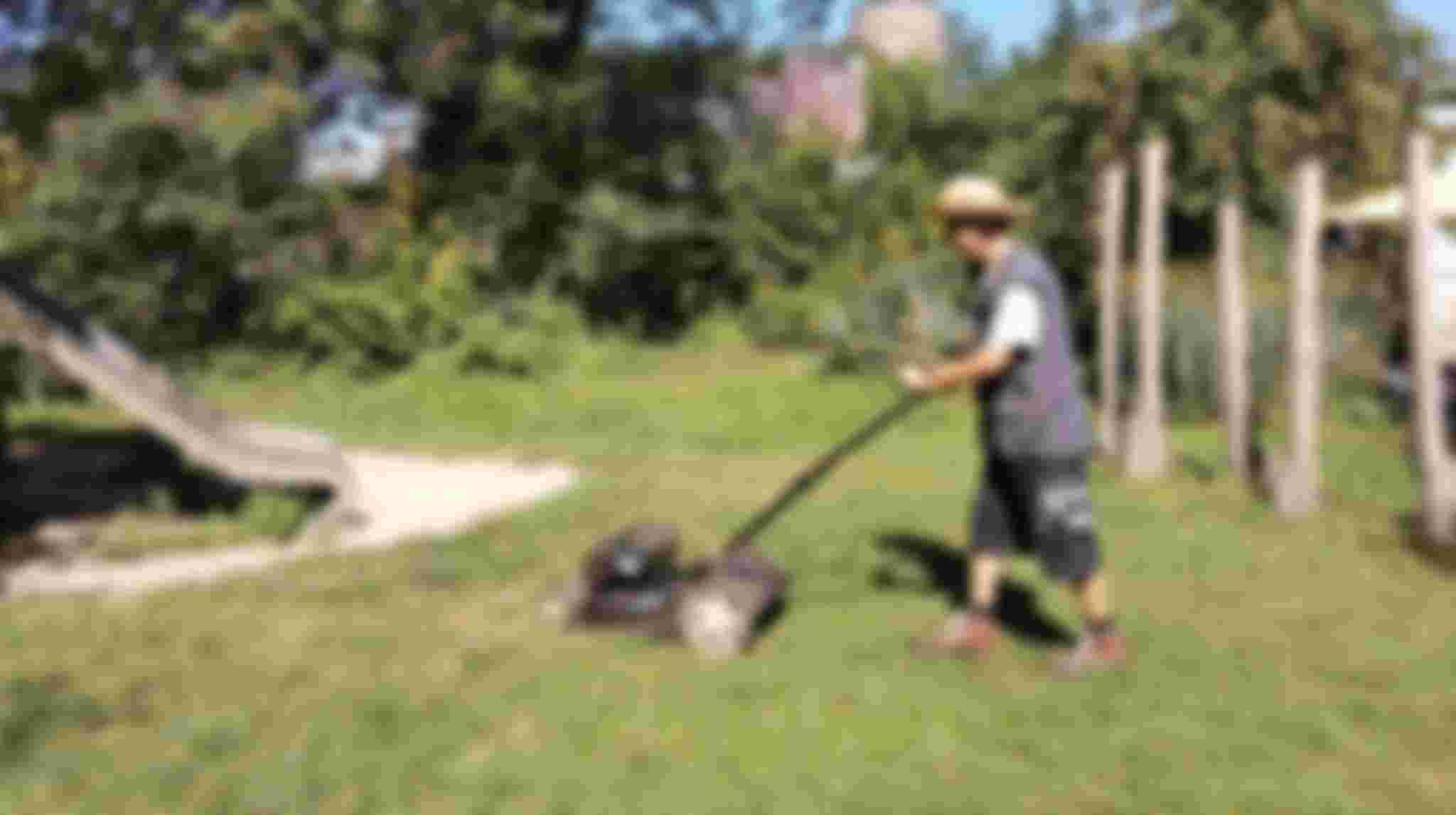 Tuinonderhoud op de kinderboerderij