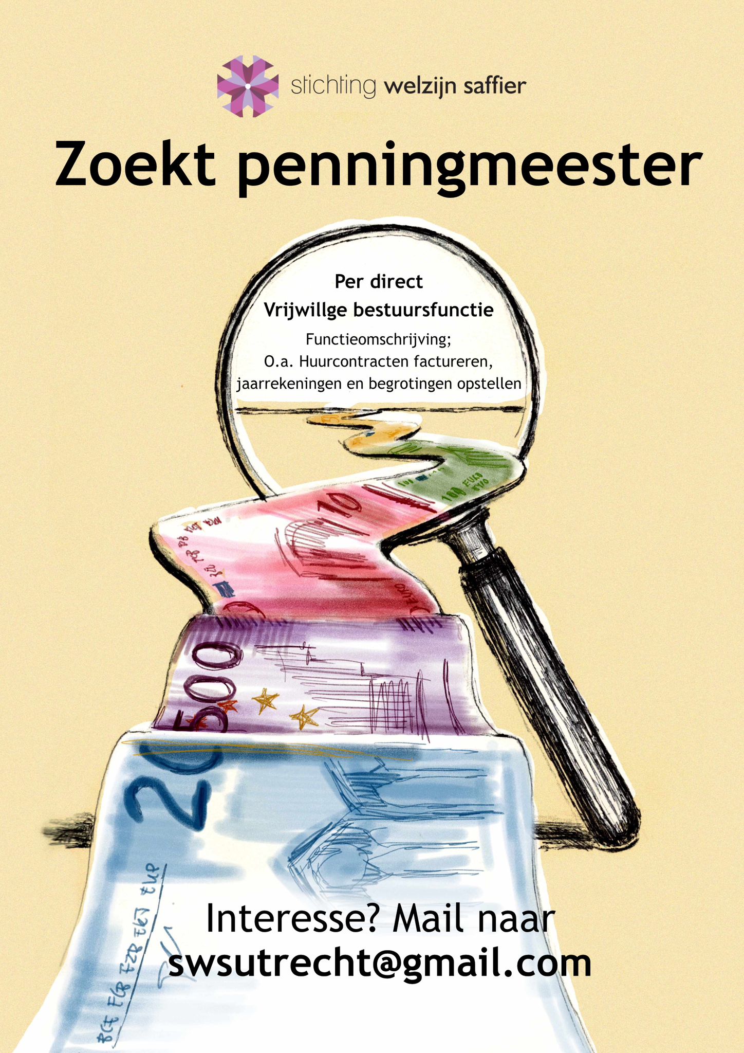 Penningmeester gezocht!
