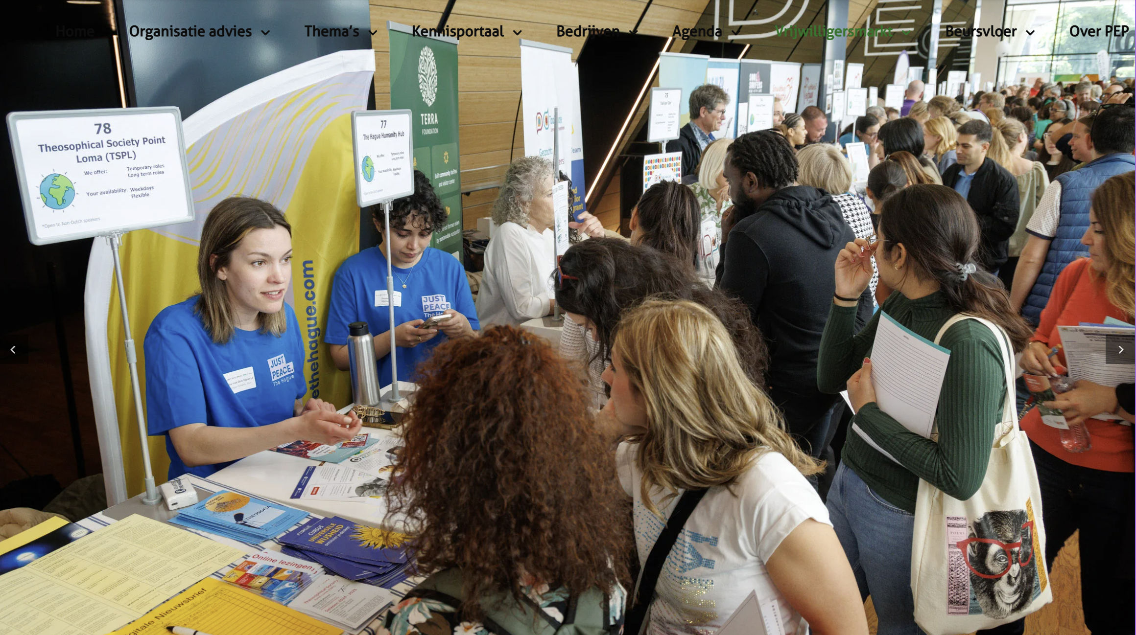 A past Volunteer Job Fair organised by Volunteer The Hague