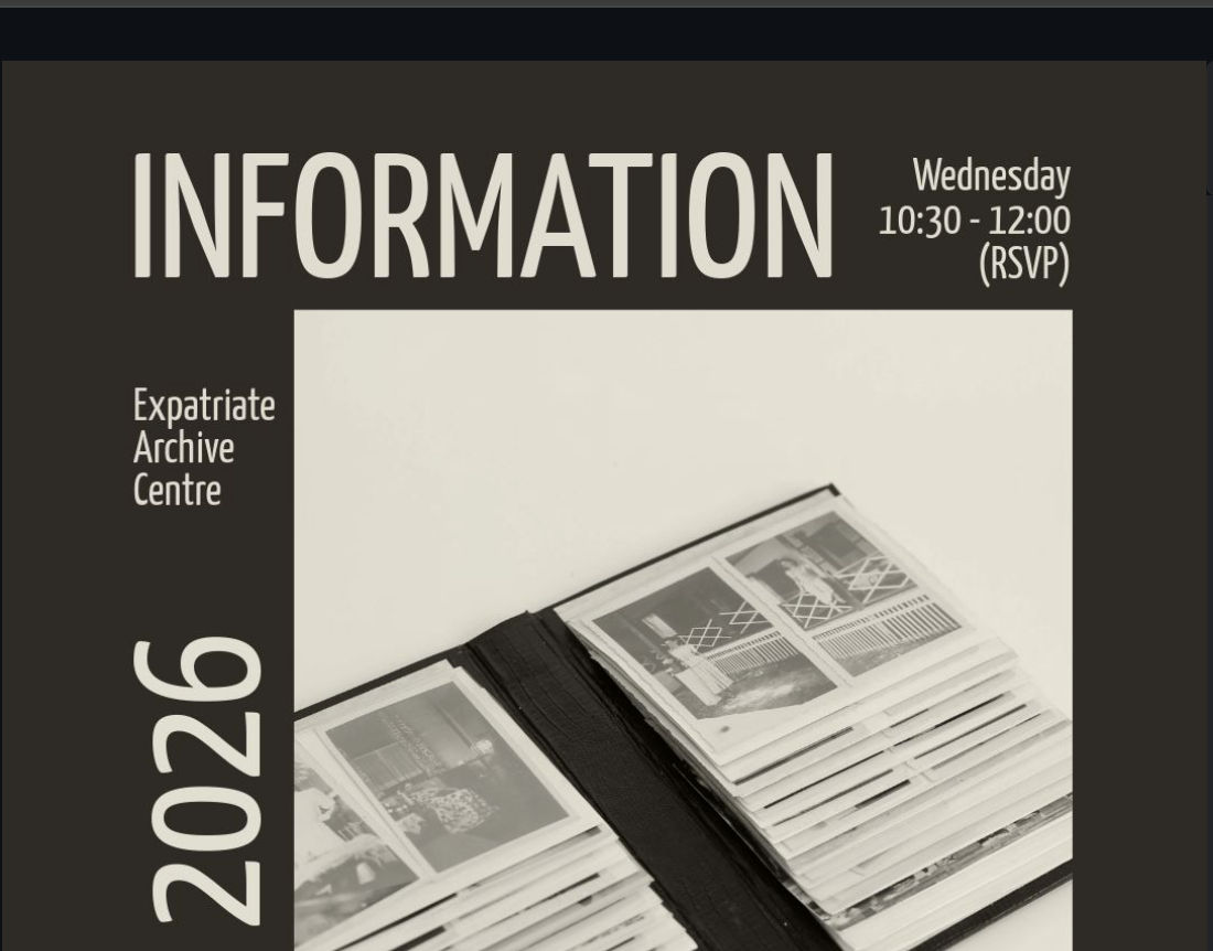 Expatriate Archive Centre event on 3 June 2026