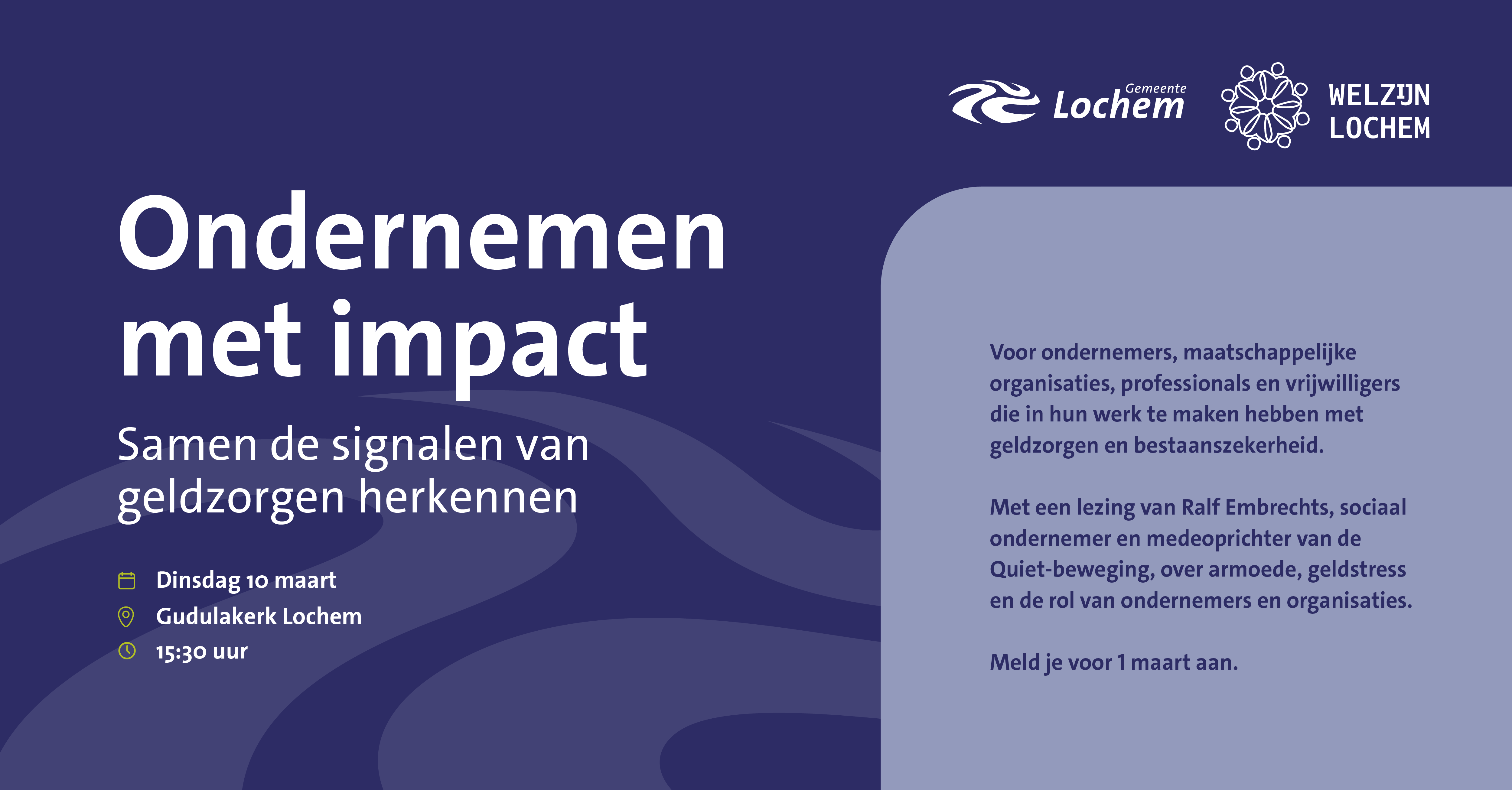 “Ondernemen met impact: samen de signalen van geldzorgen herkennen!”