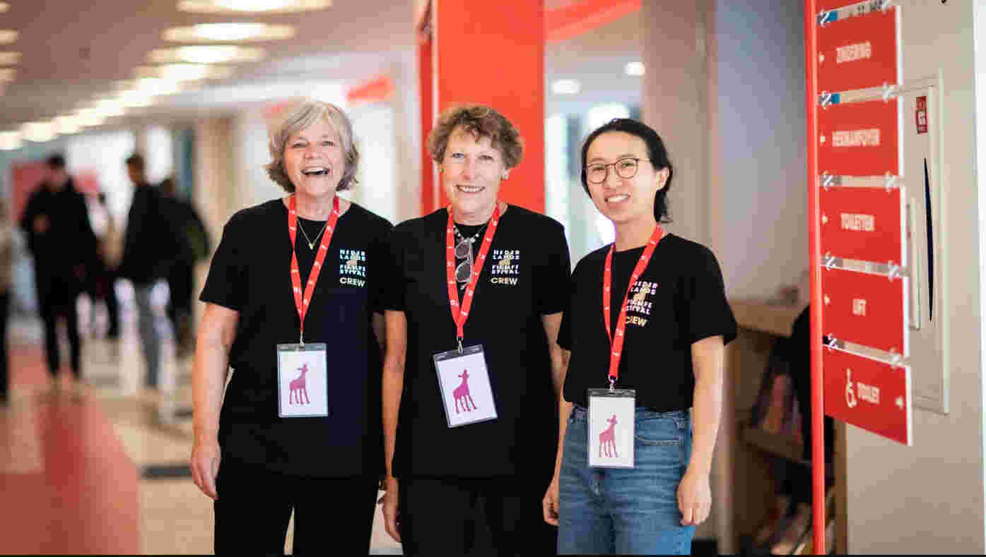 Aanpakker bij het Nederlands Film Festival