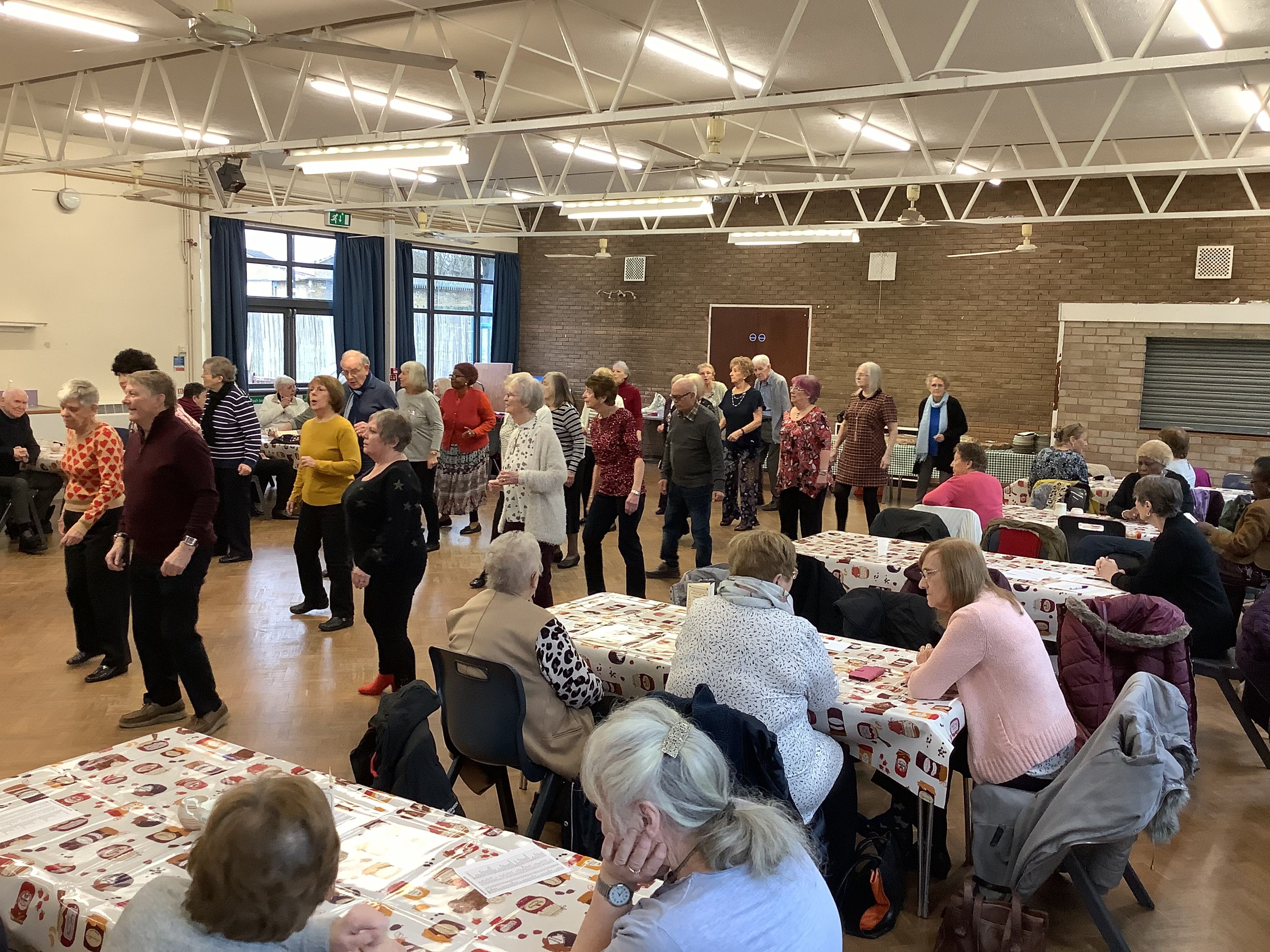 To set out and put away table & chairs for our Wednesday functions