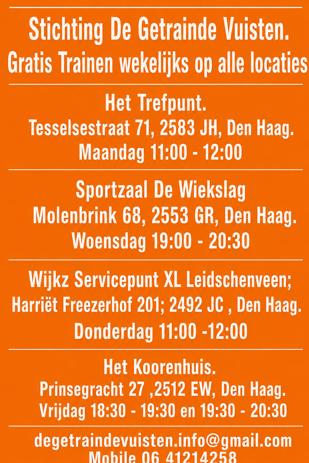 Stichting De Getrainde Vuisten