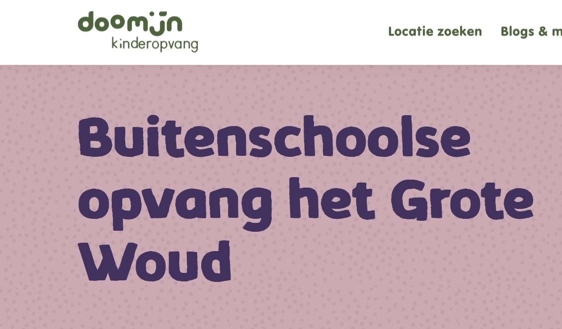 Doomijn, BSO het Grote Woud