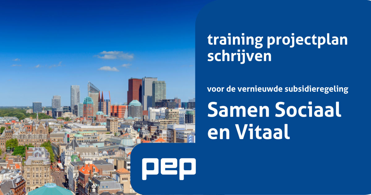 Projectplan schrijven voor de subsidieregeling Samen Sociaal en Vitaal 