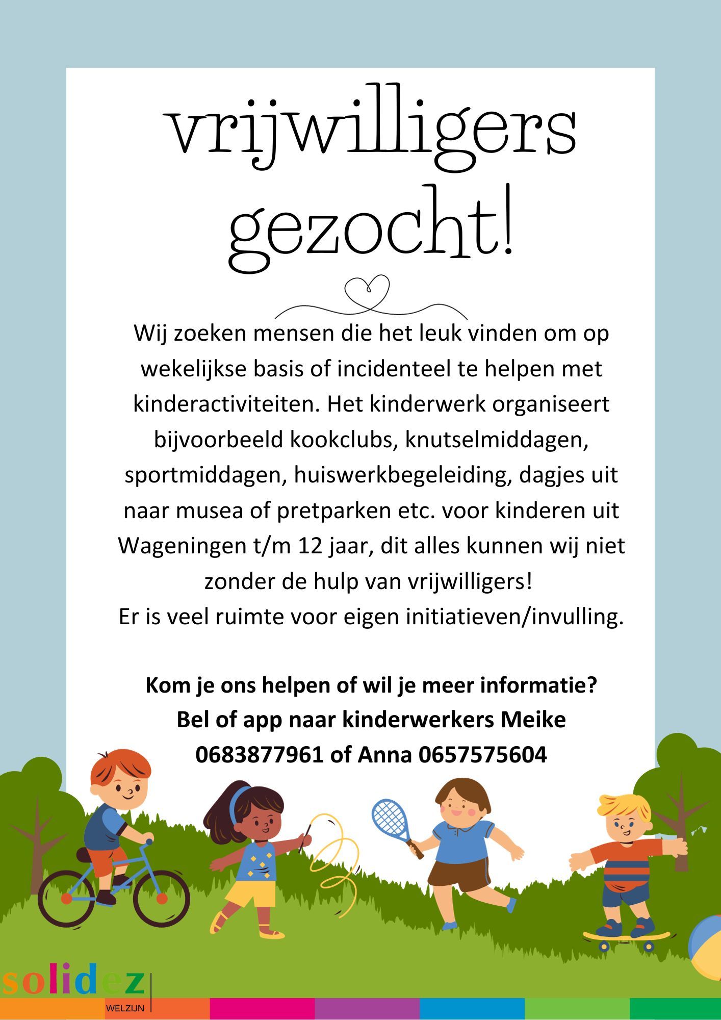 Vrijwilliger kinderwerk