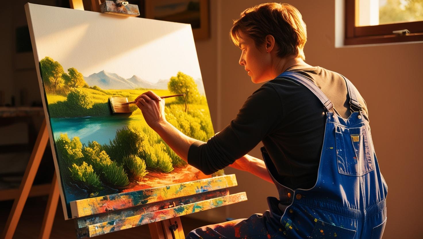 Vrijwilliger Schilderclub in Het Zuiderpark