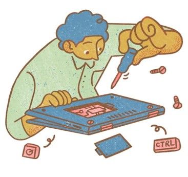 Handige handjes voor het reparatie café 