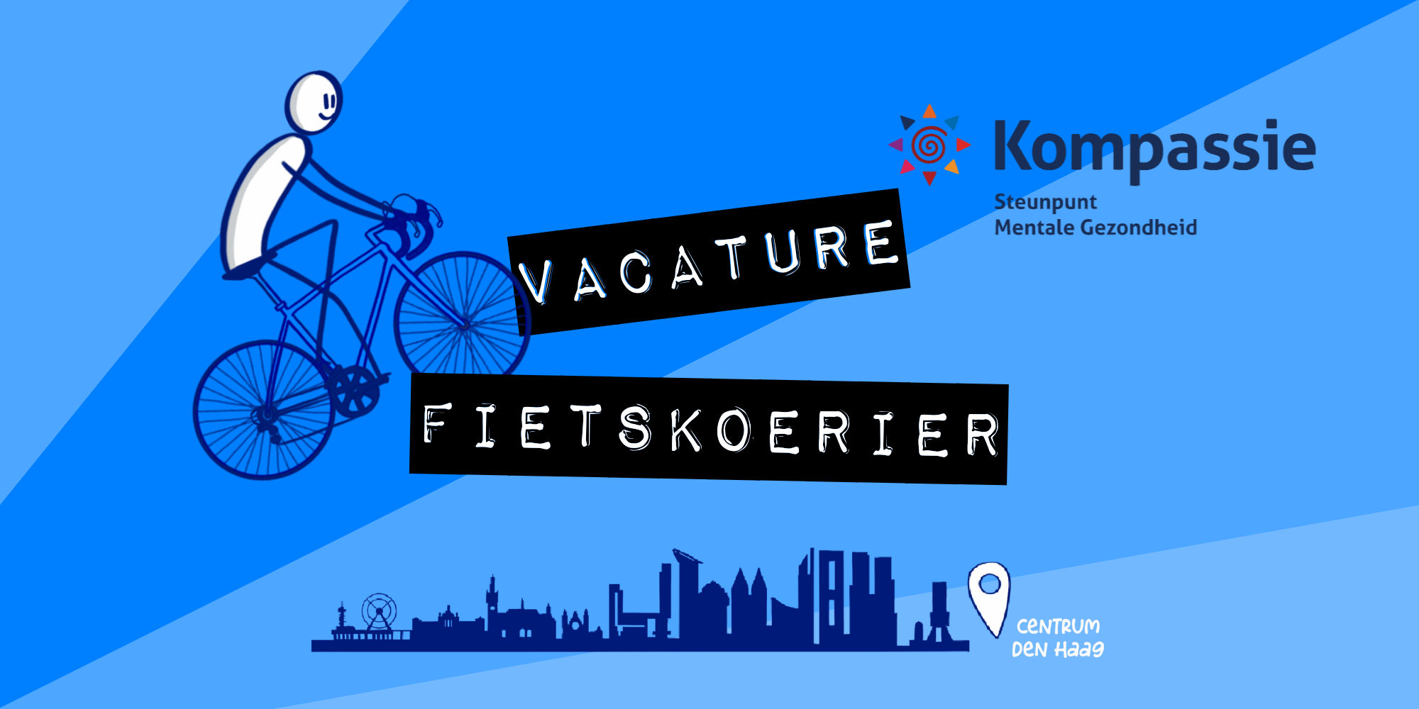 Fietskoerier (bezorger folders)