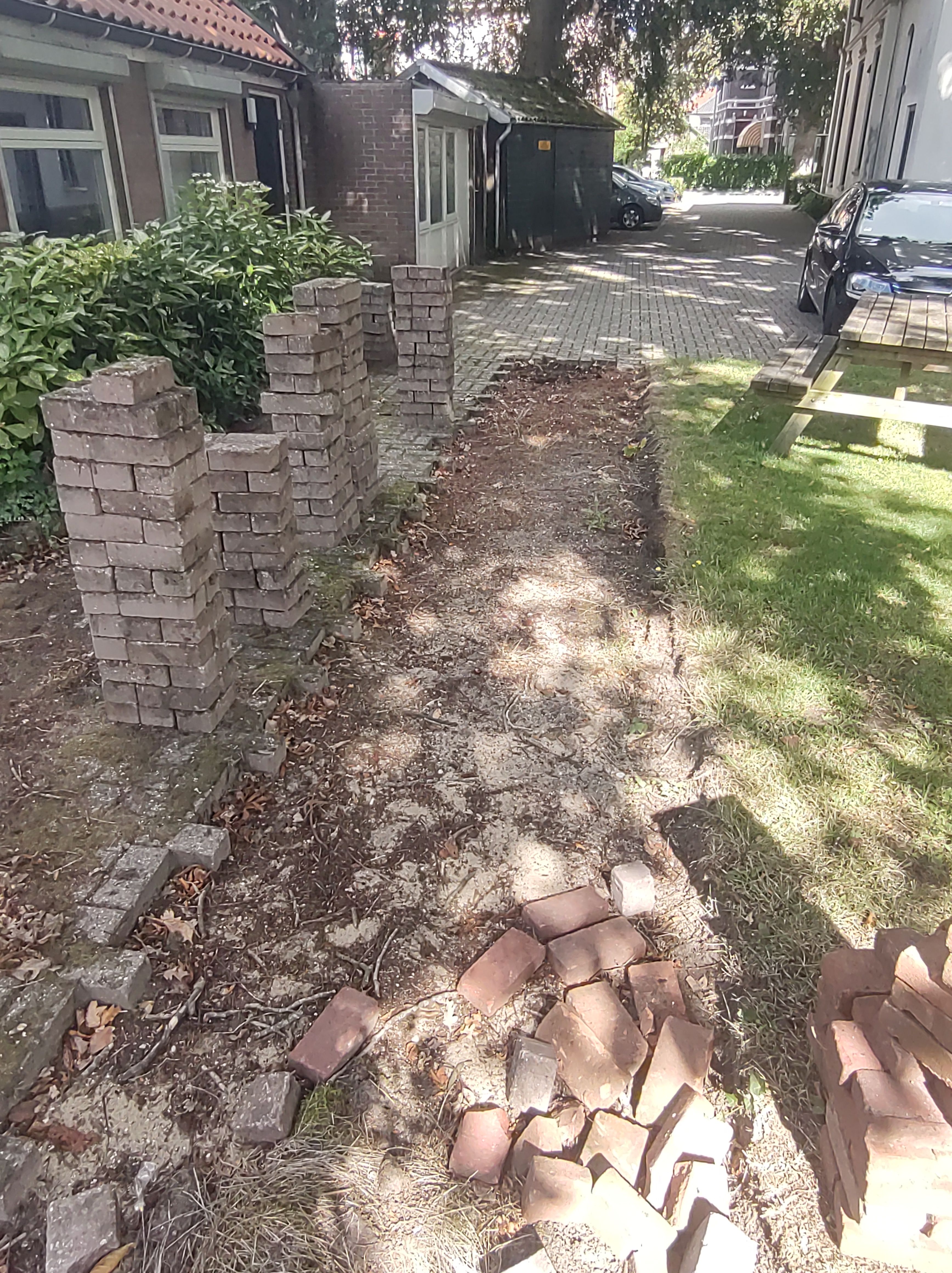 Straatstenen slijpen/zagen