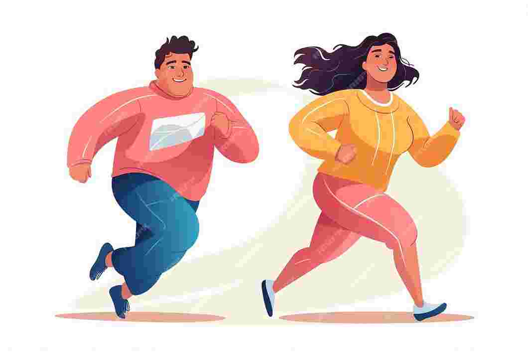 "Exercise together and then have a cup of coffee? Who's in?"