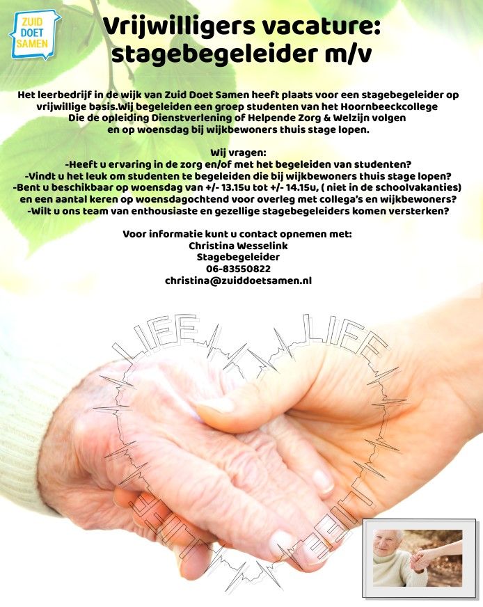 Stagebegeleider m/v