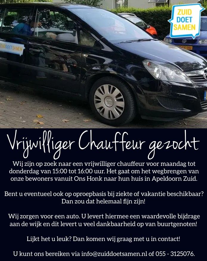 Chauffeur gezocht