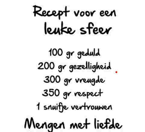 Creating a pleasant atmosphere is something you do together.