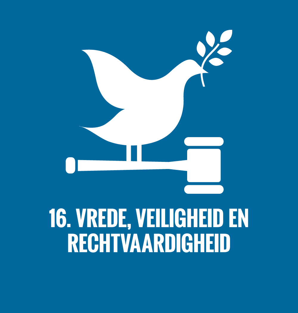 SDG 16: Vrede, Veiligheid en Rechtvaardigheid