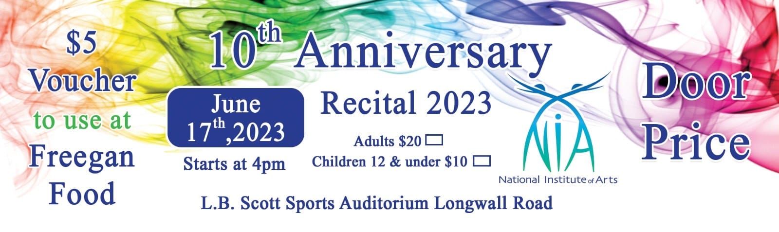 NIA's 10th Anniversary Recital 2023