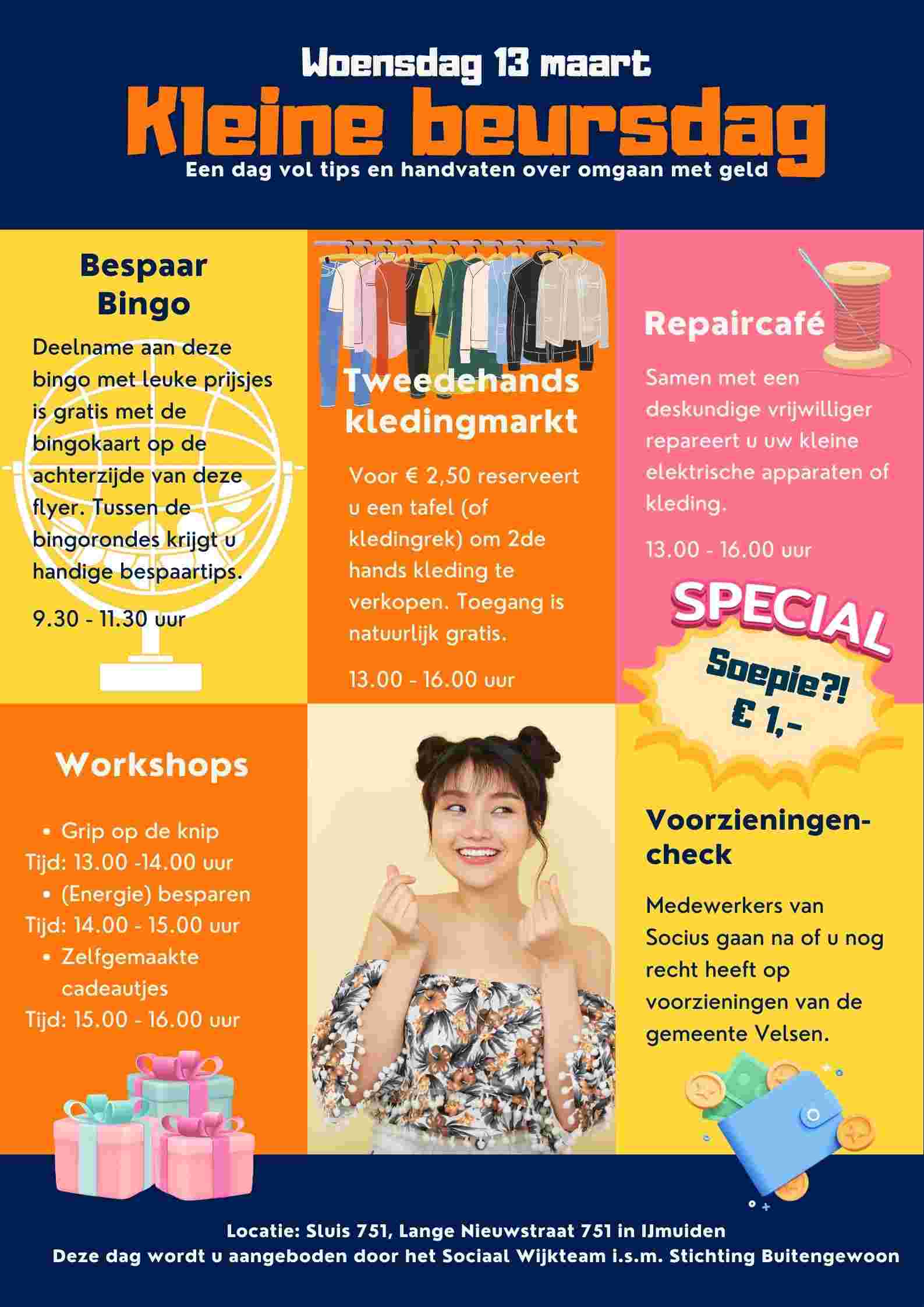 deskundige reparatievrijwilligers voor de kleine beursdag