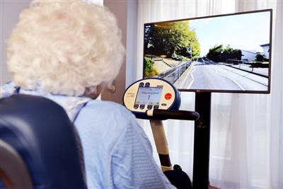 Virtueel fietsen samen onze bewoners!