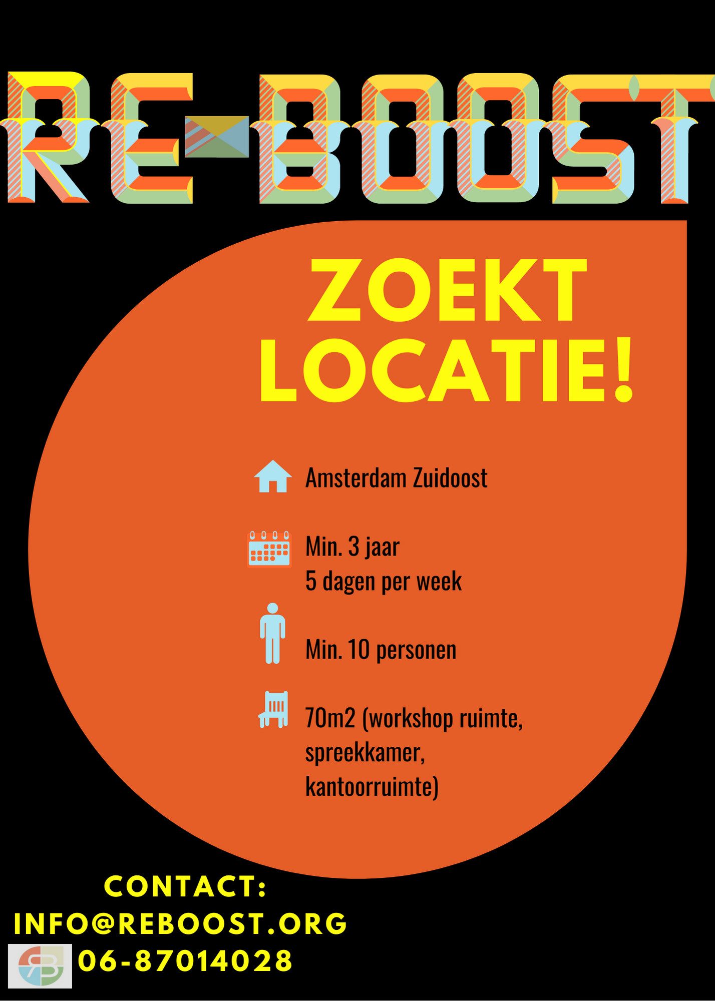 Re-Boost is looking for location South-East