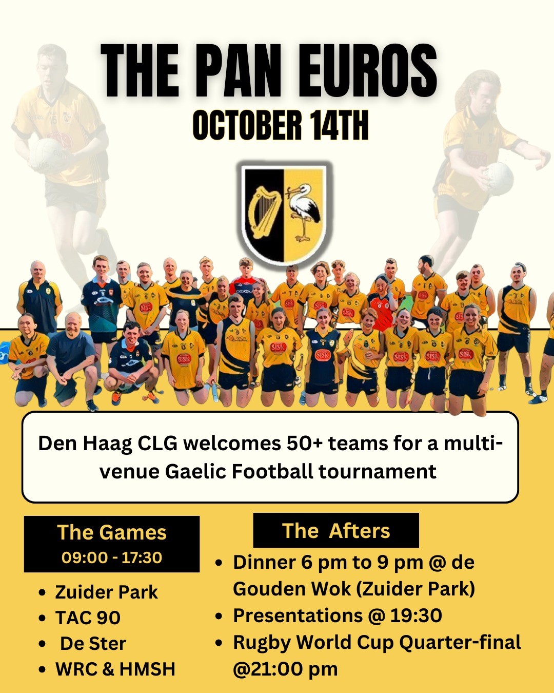 Looking for handymen for football tournament