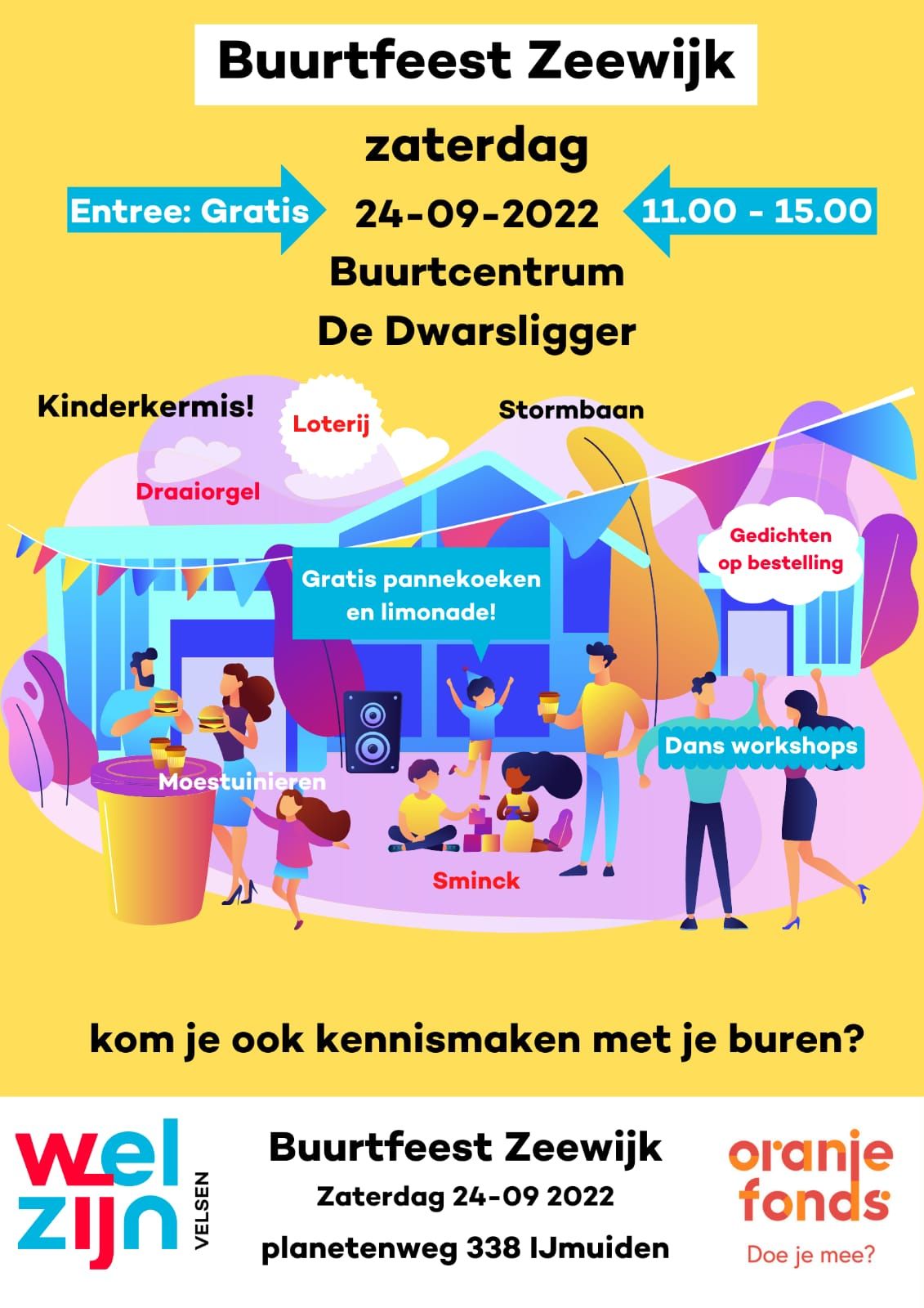 Vrijwilligers gezocht voor kinderactiviteiten op burendag