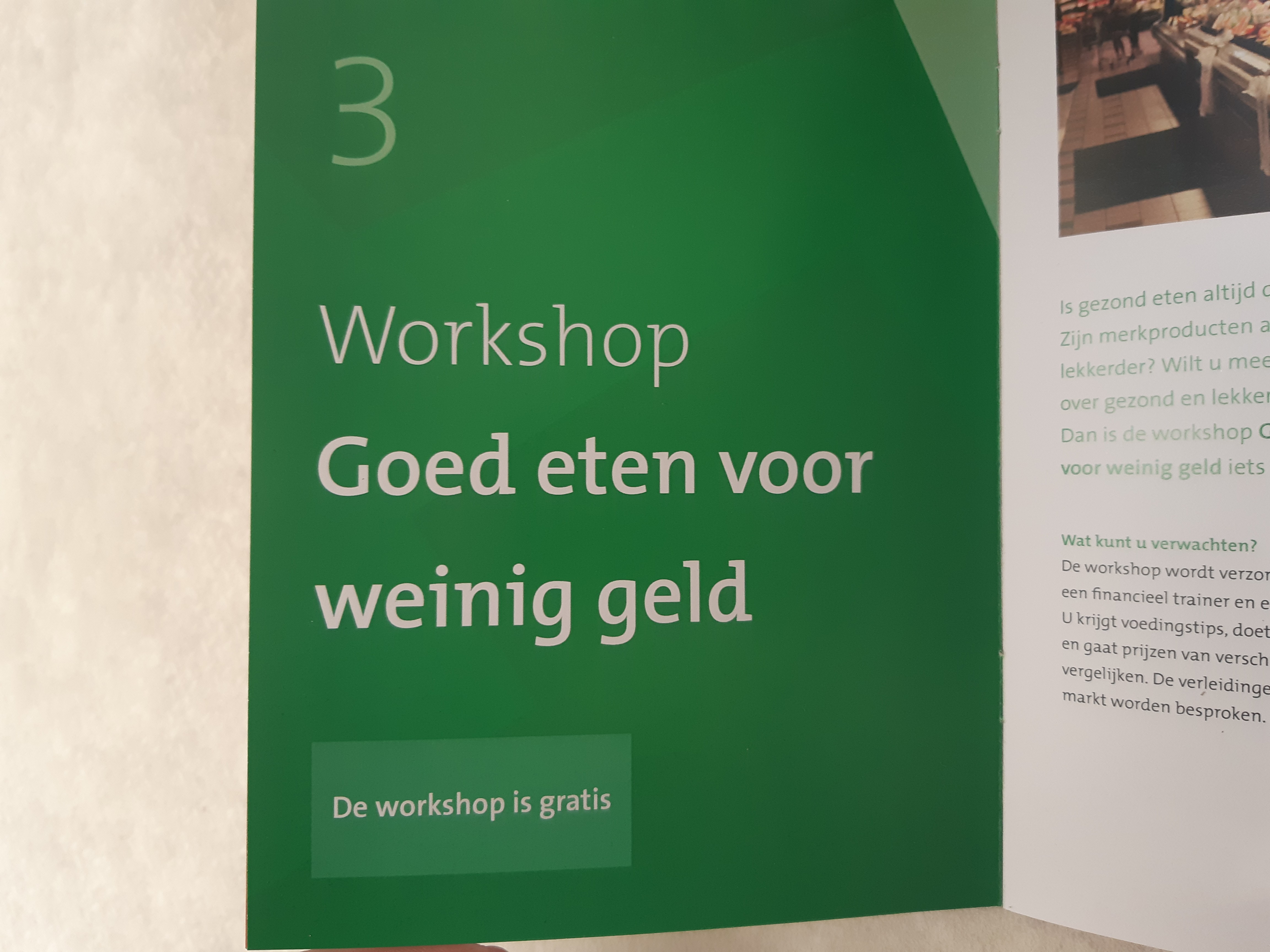 Workshop Goed eten voor weinig geld