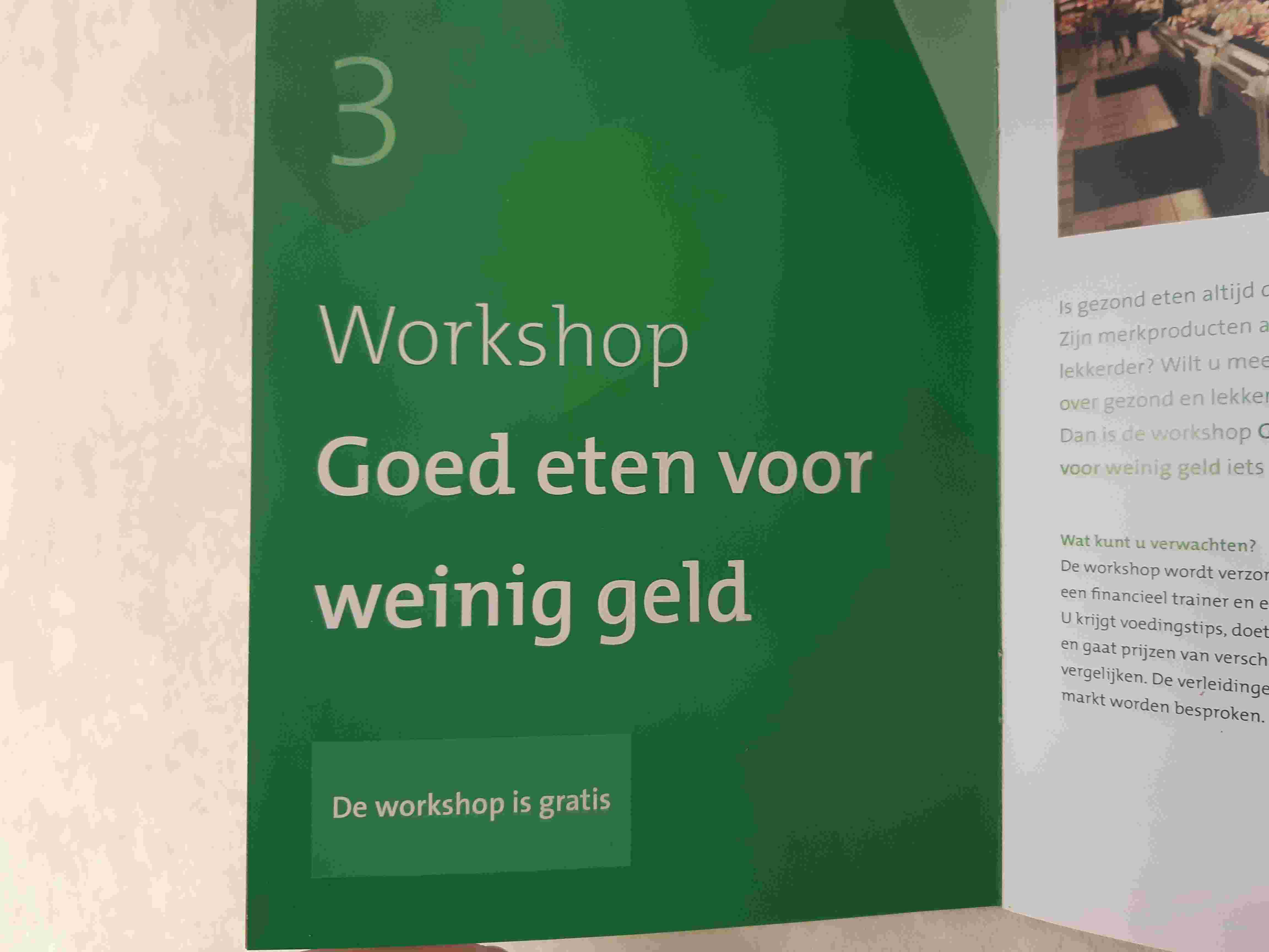 Workshop Goed eten voor weinig geld