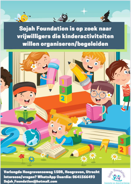 Vrijwilligers voor kinderactiviteiten gezocht