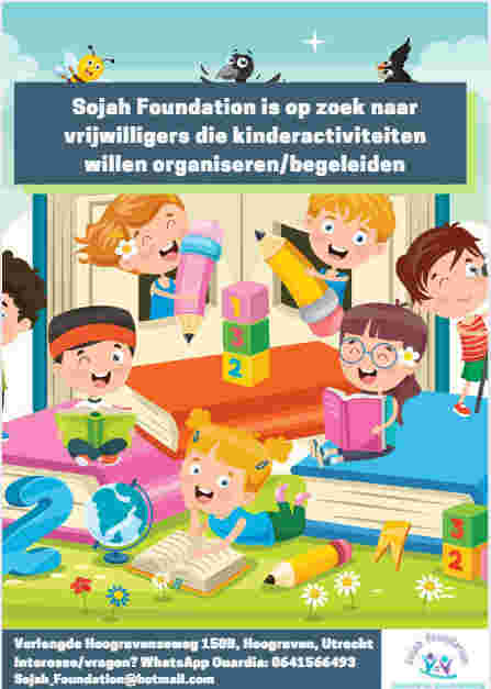 Vrijwilligers voor kinderactiviteiten gezocht