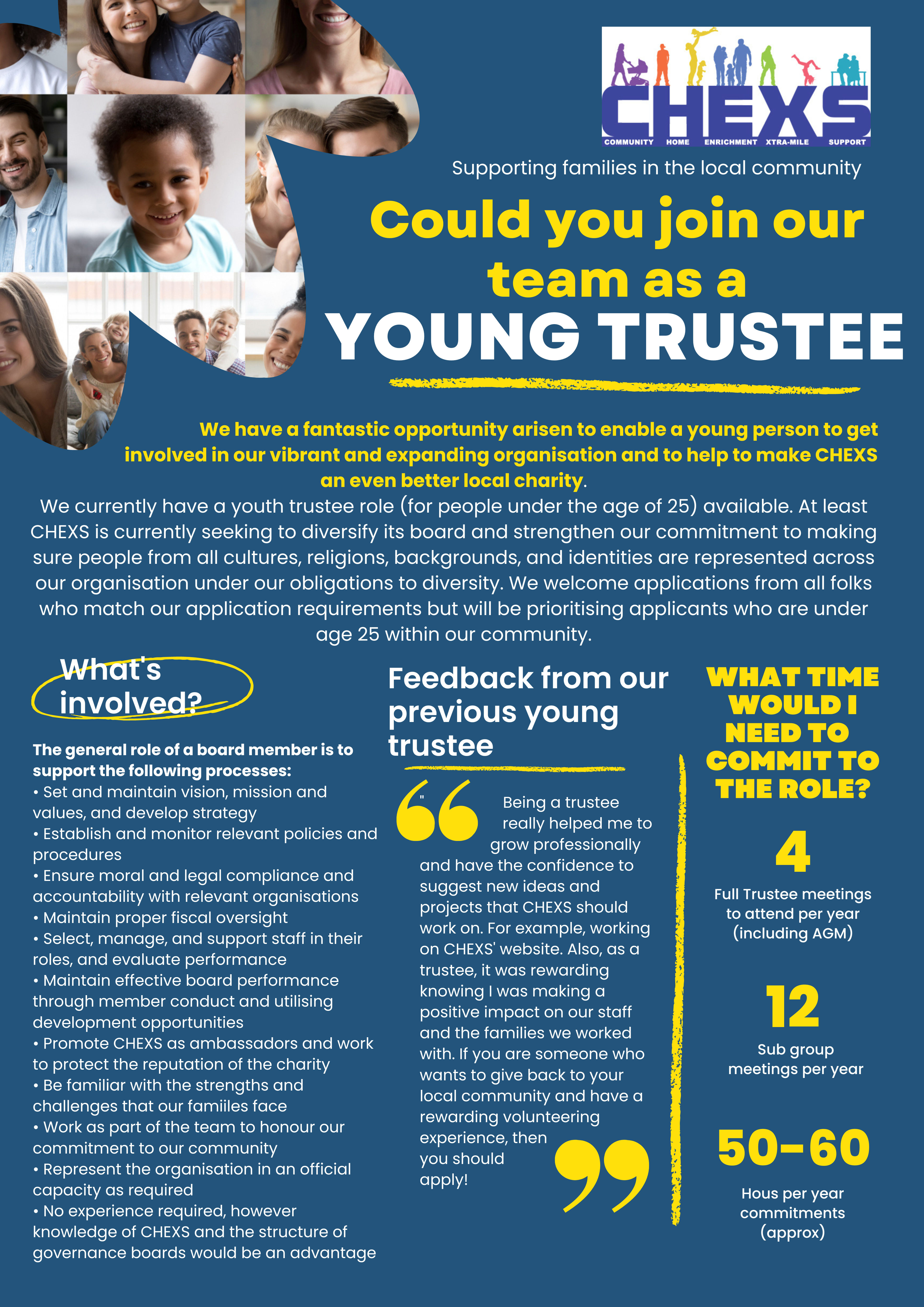 CHEXS Young person trustee