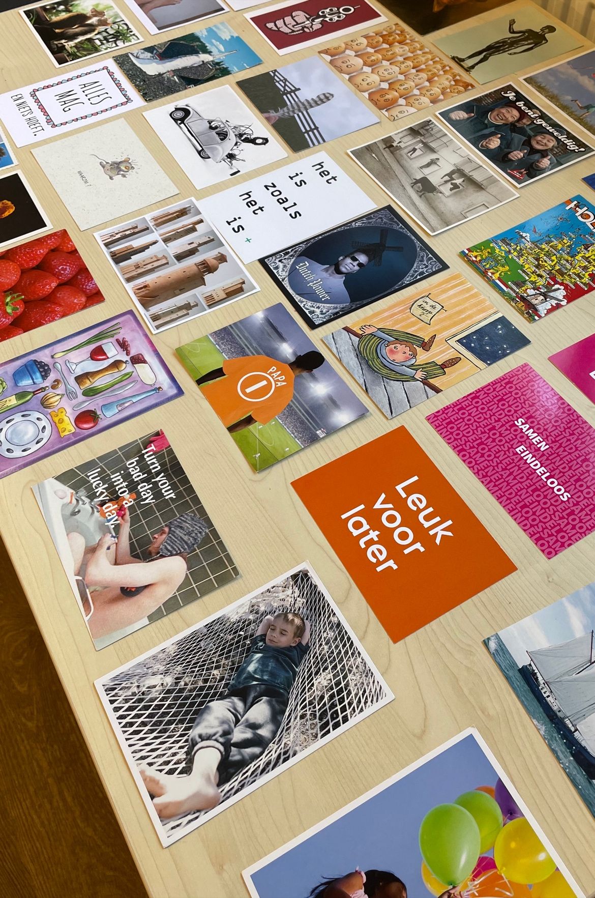 Kaarten voor eerste opdracht tijdens training Gastvrijheid