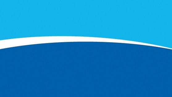 Light blue top and dark blue bottom with white slash