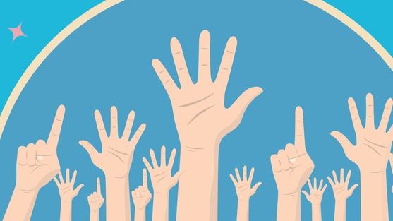 Hand ups to get involved 