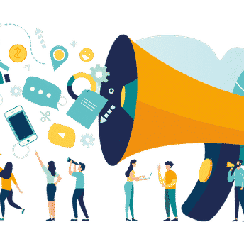 communication people chatting and communication symbols