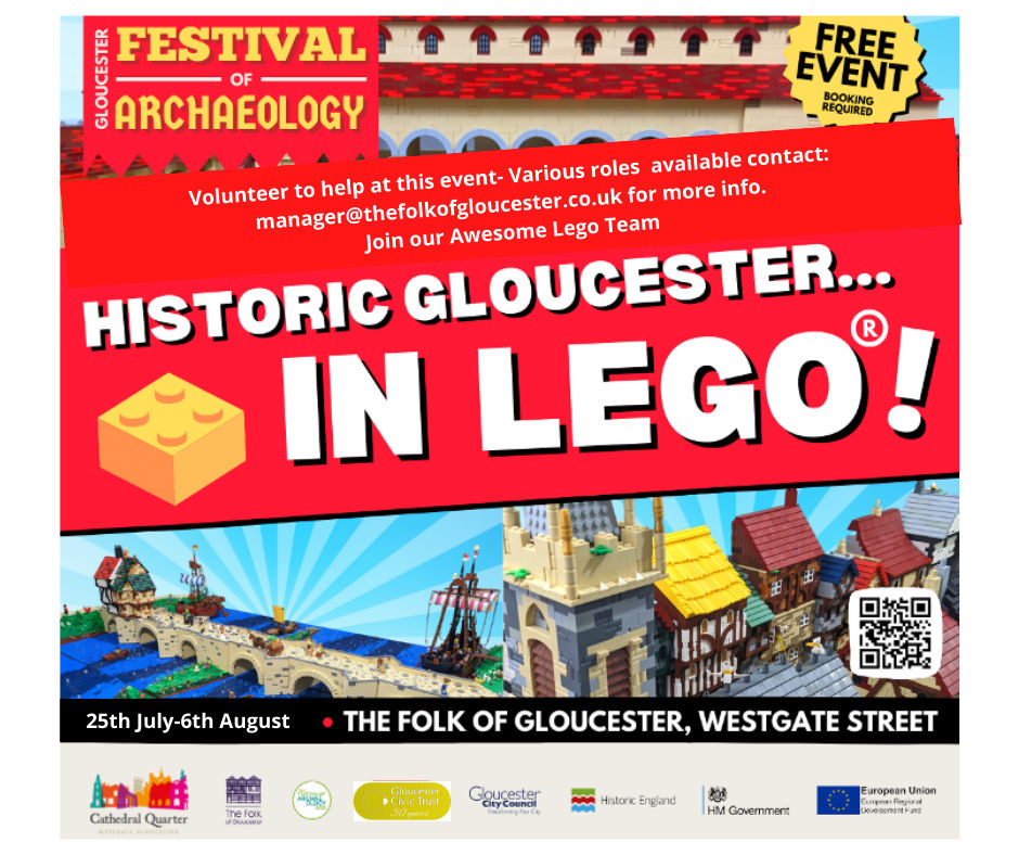 Helping at Historic Gloucester in Lego