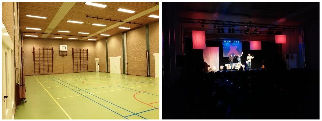 Medewerker afbouw theaterzaal naar gymzaal