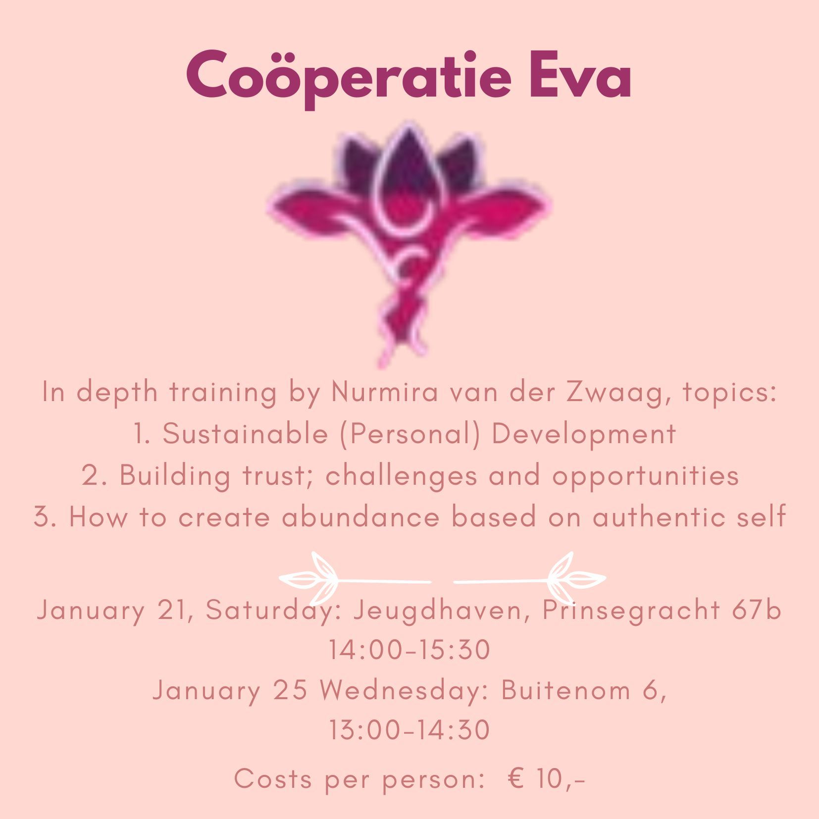 Training persoonlijke groei, vertrouwen en overvloed