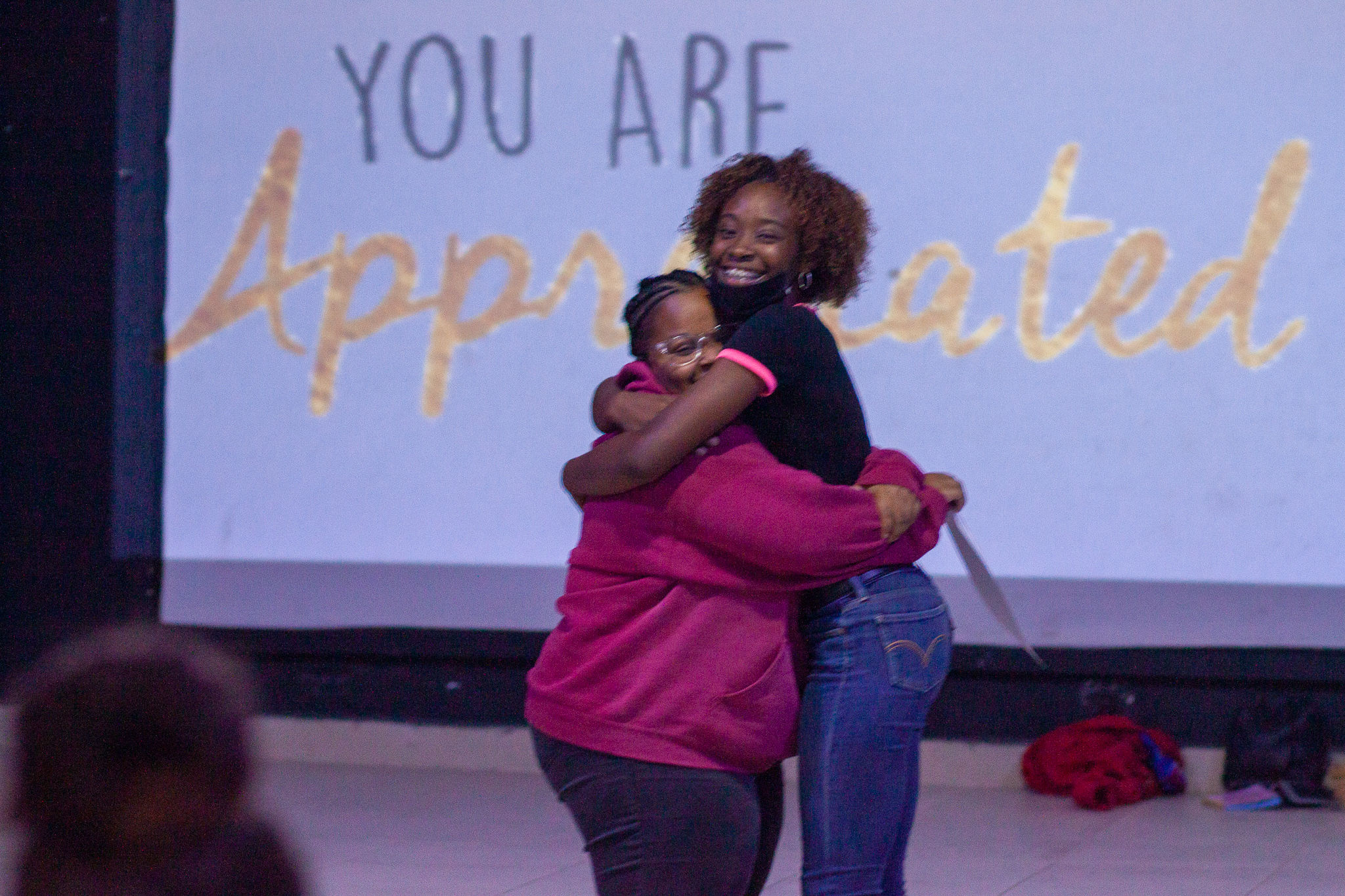 All-around volunteers during youth activity